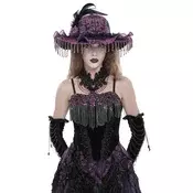 Ženski steznik (top) DEVIL FASHION - Red Gothic Snake - ECST01402