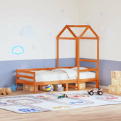 Krov za djecji krevet voštano smedi 118x70x176,5 cm borovina
