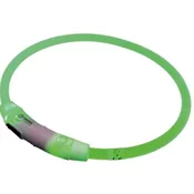 Ovratnica svetleča 45cm zelena Nobby