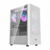 darkFlash Računalniško ohišje A290 (belo) + 3 RGB ventilatorji