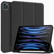 GS Ovitek za iPad Pro 12,9 2022/2021/2020 (6./5./4. generacija), pametni pisalo, z držalom za pisalo, črn