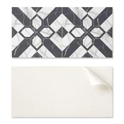 shumee Komplet samolepilnih vinilnih ploščic z vzorcem geometrijskega marmorja 10x40x20 cm