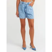 Dilvin Hlače Shorts moder denim