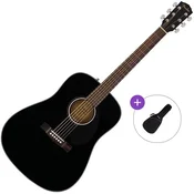 Fender CD-60S WN Basic SET Black Akusticna gitara
