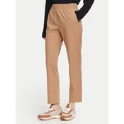 Weekend Max Mara Hlače iz tkanine Elfo 2625786011 Rjava Regular Fit