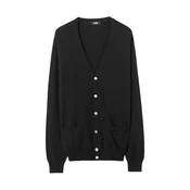GOBI Cashmere Pletena jopa črna