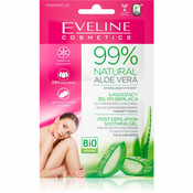 Eveline Cosmetics 99% Natural Aloe Vera pomirjajoči gel za po depilaciji 2x5 ml