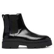 Gležnjarji Chelsea Calvin Klein Lugged Chelsea Boot Matt Lth HM0HM02445 Črna