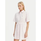 Tommy Jeans Srajčna obleka DW0DW20617 Roza Regular Fit