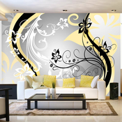 Foto tapeta - Art-flowers (yellow) 100x70