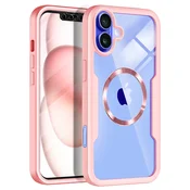 Hibridni Full body ovitek Techsuit ColorVerse 360 MagSafe za iPhone 16 - pink