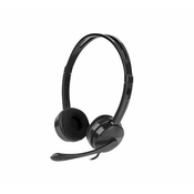 CANARY, Stereo Headset with Volume Control, 3.5mm Stereo, Black
