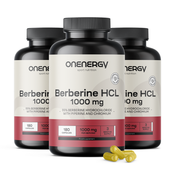 3x Berberin HCL 1000 mg – s piperinom in kromom, skupaj 540 kapsul