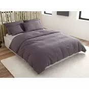 Ljubki dom Bombažna posteljnina STANDO siva hotelska žepna velikost posteljnine: 70 x 90 cm | 140 x 200 cm
