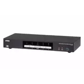 shumee Aten KVMP stikalo za dva zaslona s 4 vrati USB 3.0 4K DisplayPort, 2 x USB 3.1 Gen1 Type-A (modro, 1 spredaj, 1 zadaj), CS1944DP-AT-G