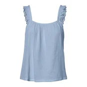 PIECES Top PCSASTINA  svetlo modra