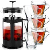 shumee Kozarci za kavo in čaj z batnim infuzerjem 250 ml/1 l, 7 kosov.