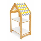 HANAH HOME Višenamenska polica Multipurpose Shelves 2 Natural White Yellow