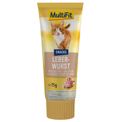 MultiFit priboljšek za mačke Pate jetrna klobasa 75 g