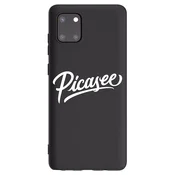 Silikonski črni ovitek za Samsung Galaxy Note 10 Lite N770F - Picasee - old logo - white