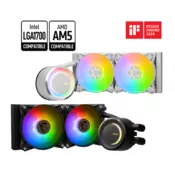 MSI hladnjak za procesor Coreliquid E240 2xARGB (vodeno hlađenje), univerzalni MAG CORELIQUID E240