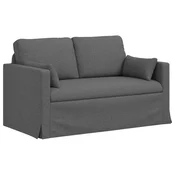 Vidaxl Kavč Temno siva 139 x 78 x 80 cm blago