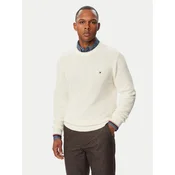 Tommy Hilfiger Pulover MW0MW41516 Kremna Regular Fit