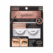 KISS Magnetic Eyeliner & Eyelash Kit magnetne trepavice 07 Charm 5 g