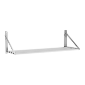 Stenska polica - zložljiva - v obliki cevi - 120 x 45 cm - 40 kg - nerjaveče jeklo
