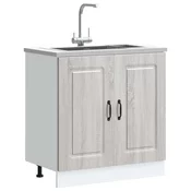 Donji ormaric za sudoper Kalmar siva sonome 80x46x81,5cm drveni