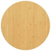 Vidaxl Mizna plošča O60x4 cm bambus
