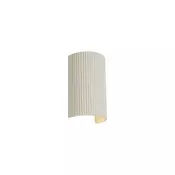 Skandinavska stenska svetilka bež polkrog 2-luči - Plaster