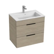 JIKA H4536021765141 - Kopalniška omarica z umivalnikom CUBE 60,7x65 cm pepel