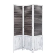 Homestyle4U Pregrada za prostor, 3-delna, 120x2x170 cm, rjava