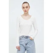 Majica dugih rukava Levis za žene, boja: bež
