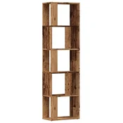 Vidaxl Knjižna omara starinski les 45x24x159 cm inženirski les