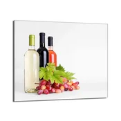 shumee Steklena zaščita za kuhalno ploščo 60x52 Vino
