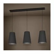 Eglo 390133 - Lestenec na vrvici PETROSA 3xE27/40W/230V črna