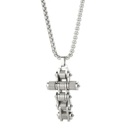 Ogrlica Chain Cross - Srebrna KP29314