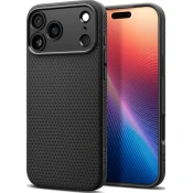 Ovitek Spigen Liquid Air, mat črna - iPhone 17 Pro (ACS10331)