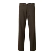 SELECTED Chino hlače SLHMILES temno rjava