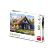Dino - Puzzle Koča v dolini - 100 kosov