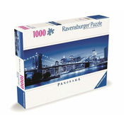 Ravensburger Sestavljanka Somrak v New Yorku 1000 kosov Panorama
