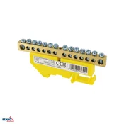 Schelinger svorkovnica za DIN vodilo 125 A 500 V, rumena BM-A18-TBI-8X12-14P-ZO