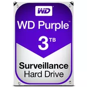 WD Purple notranji trdi disk 3 TB 5400 RPM 64 MB 3.5 Serial ATA III