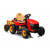 Traktor na akumulator s prikolico BBH-030 - rdeč