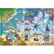 Puzzle 1000 dijelova Disney Map - Frozen