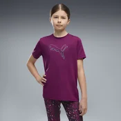 PUMA Train All Day Essentials Logo Graphic Tee Youth, Kids, Fuchsia Glow, 5-6Y