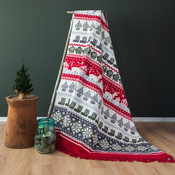 Dekordom Cebe acrylic plus christmas 150x200 - 23140-a - red/green reindeer ( 024958 )