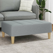Vidaxl Stolček za noge svetlo siv 77x55x31 cm blago